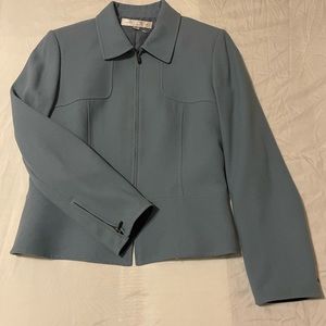 TAHARI Arthur S. Levine  PETITE Light blue blazer jacket SIZE 6 P.